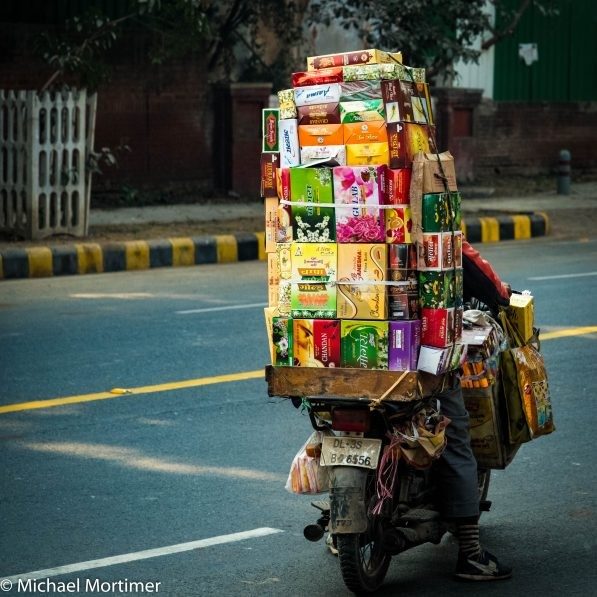 Overloaded scooter