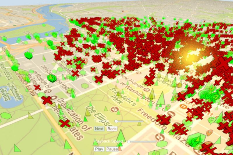 3D Visualization and Simulation of Infectious Disease Spread