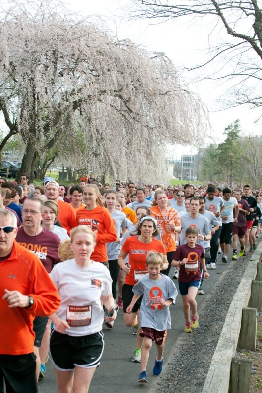 Runners along Duckpond Drive