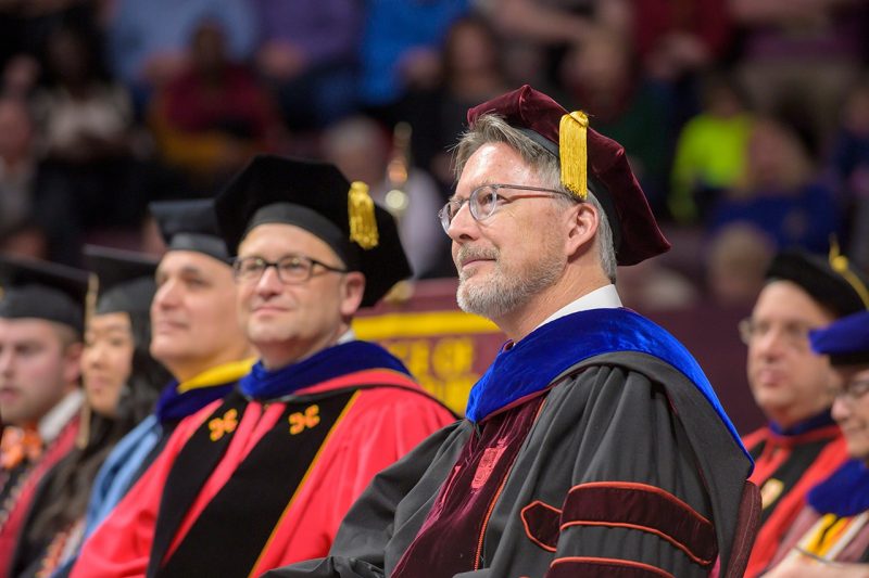 President Tim Sands at commencement