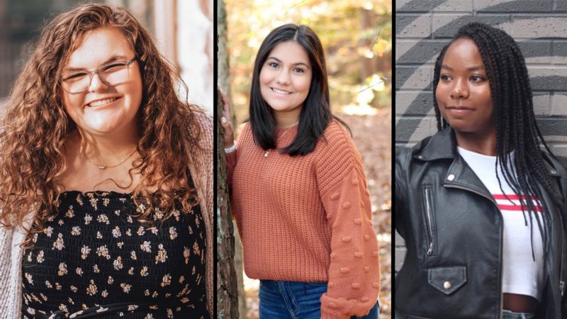 Left to right: Becca Berglie, Andrea Farag, and Alexa Mitchell utilize their 4-H experience to positively impact their communities.