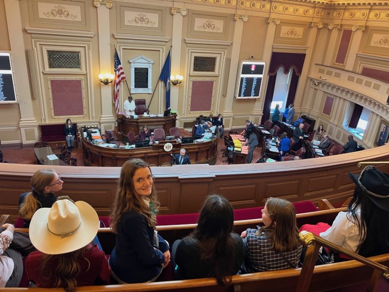 Sophia Gallivan participates in the 2023 4-H Day at the Capitol event in Richmond, Virginia. Photo courtesy of Tom Gallivan.