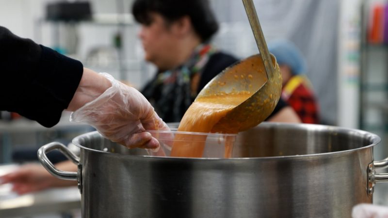 The new Carver Food Enterprise Center in Rapidan, Virginia, has taken on many projects to support local communities, including the preparation of freshly made soups from locally sourced produce. Photo by Craig Newcomb for Virginia Tech.