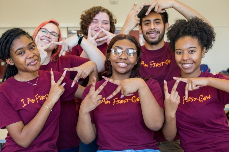 a group photo of First Gen students