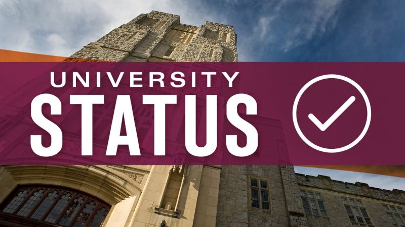 University Status Banner